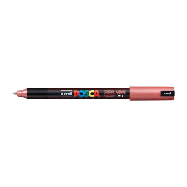Označevalnik UNI POSCA PC-1MR 0.7 MM – rdeča kovinska (M15)