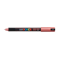 Označevalnik UNI POSCA PC-1MR 0.7 MM – rdeča kovinska (M15)