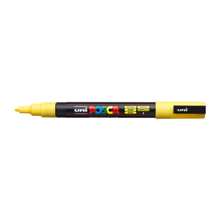Označevalnik UNI POSCA PC-3M 0.9 - 1.3 MM – Rumena barva (2)