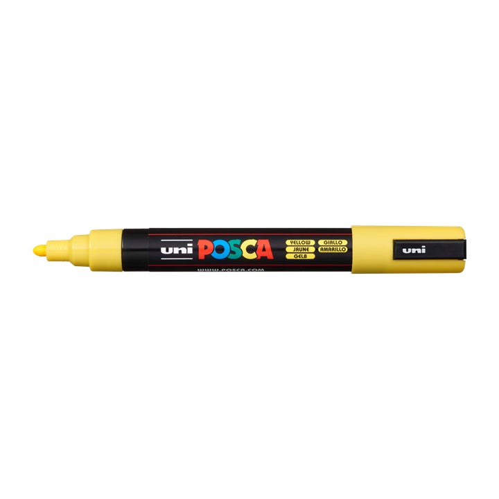 Označevalnik UNI POSCA PC-5M 1.8 - 2.5 MM – Rumena barva (2)
