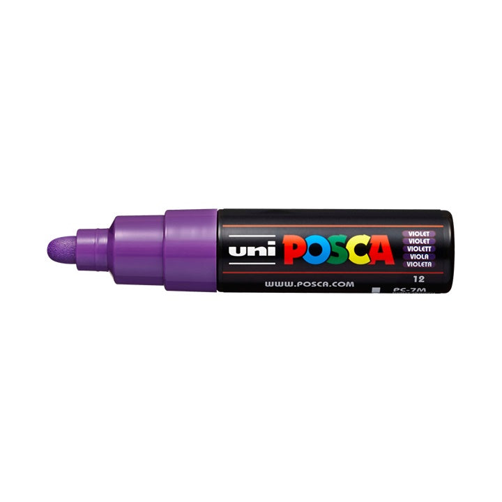 Označevalnik UNI POSCA PC-7M 4.5 - 5.5 MM – vijolična (12)