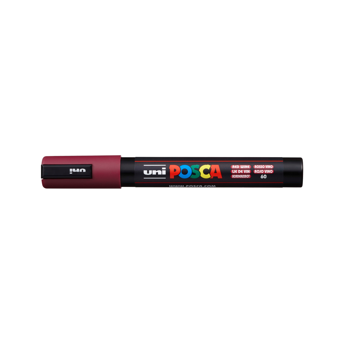 Posca flomaster PC-5M, 1,8 - 2,5 mm, bordo (60)