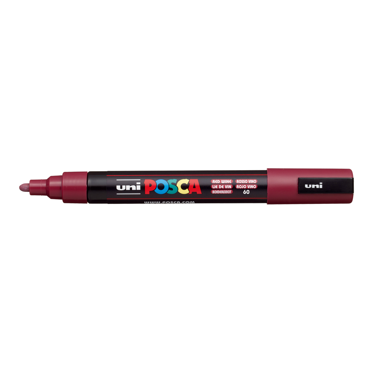 Posca flomaster PC-5M, 1,8 - 2,5 mm, bordo (60)