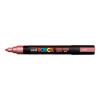 Posca marker PC-5M, 1,8 – 2,5 mm, kovinsko rdeča (M15)