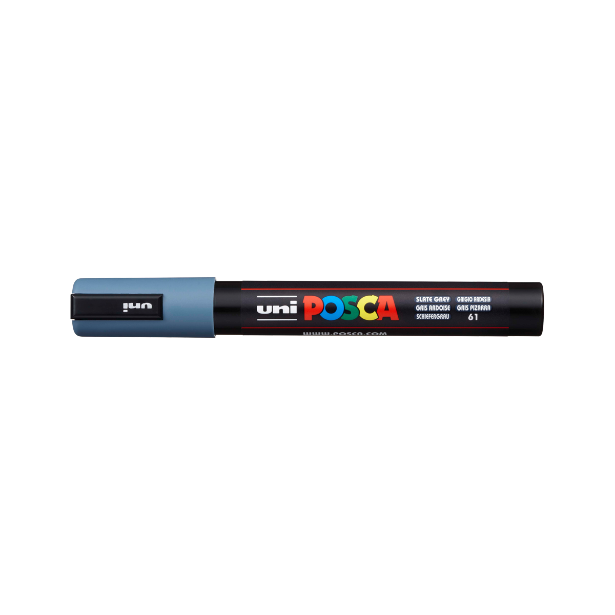 Posca marker PC-5M, 1,8 – 2,5 mm, skrilasto siva