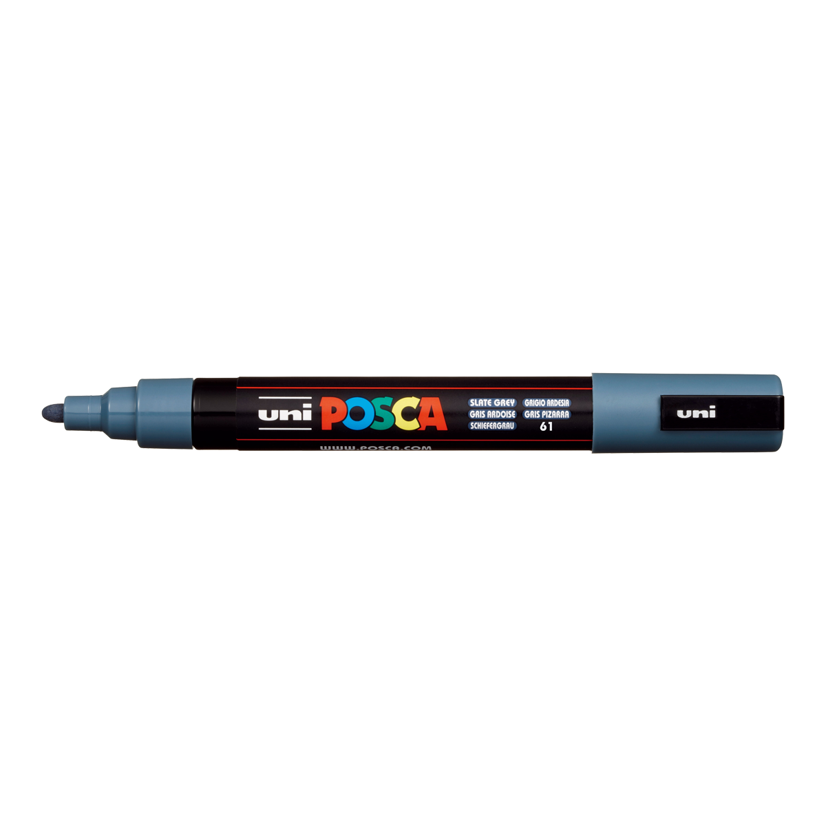 Posca marker PC-5M, 1,8 – 2,5 mm, skrilasto siva