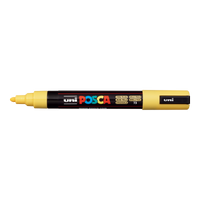 Posca PC-5M akrilni flomaster, 1,8 – 2,5 mm, slamnato rumena (73)
