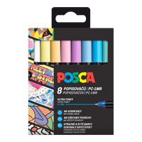 Posca set markerjev v pastelnih barvah (8 kosov)