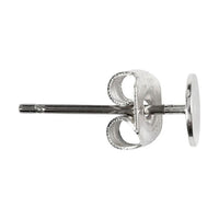 Posrebreni Stud uhani 13 mm - 10 kosov – pogled 2