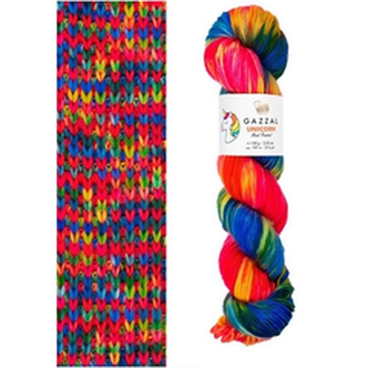 Preja za pletenje Gazzal Unicorn 100 g | izberite odtenek – pogled 2