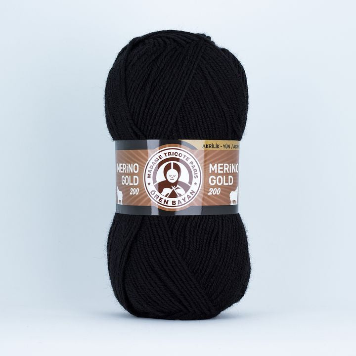 Preja za pletenje Madame Tricote Paris Merino Gold 200 - 100 g | izberite barvo – pogled 19