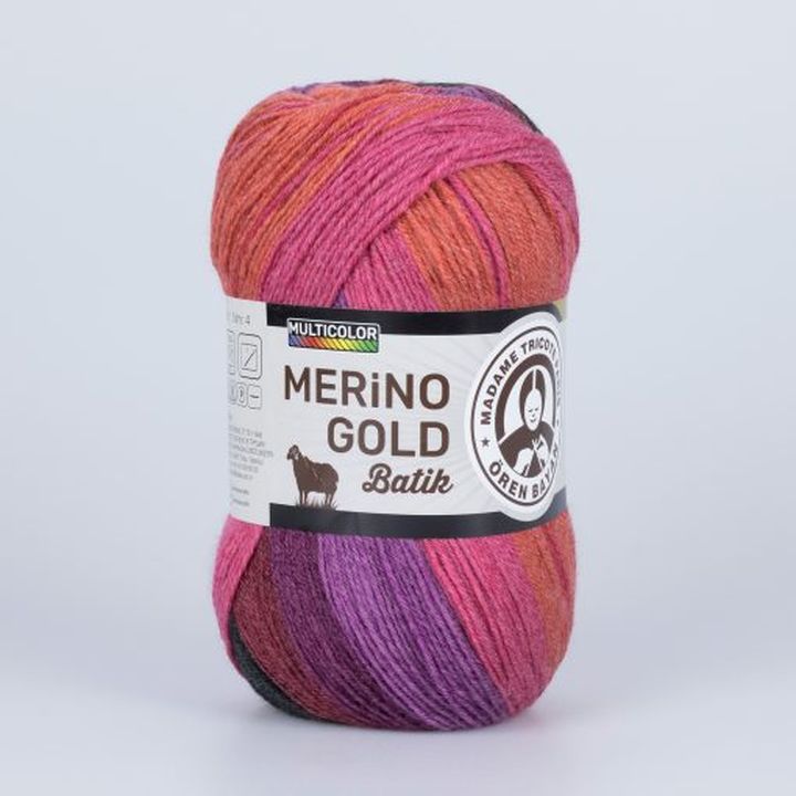 Preja za pletenje Madame Tricote Paris Merino Gold Batik 100 g | izberite barvo – pogled 4