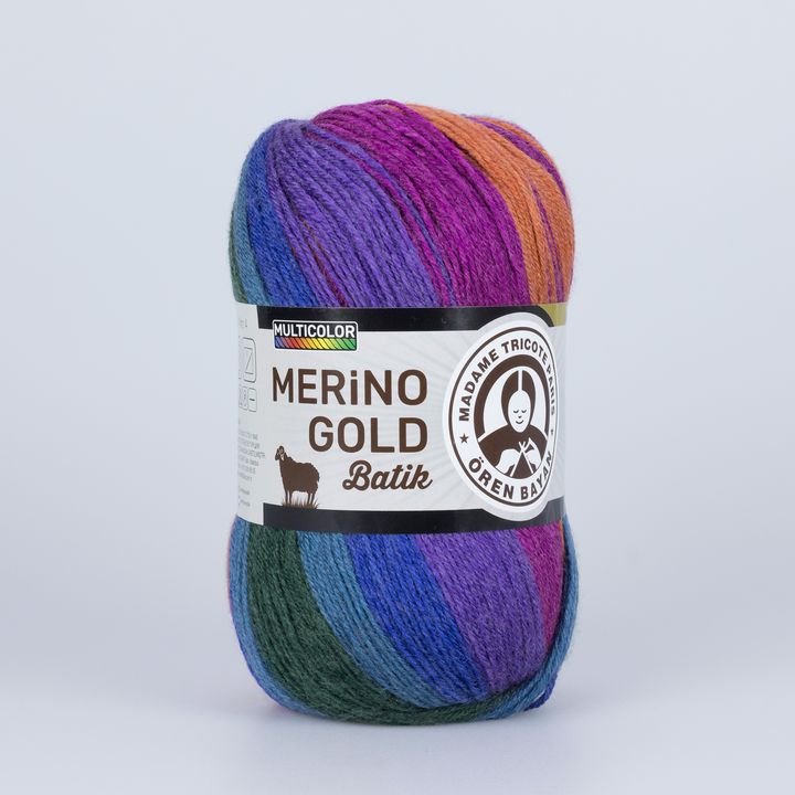 Preja za pletenje Madame Tricote Paris Merino Gold Batik 100 g | izberite barvo – pogled 5