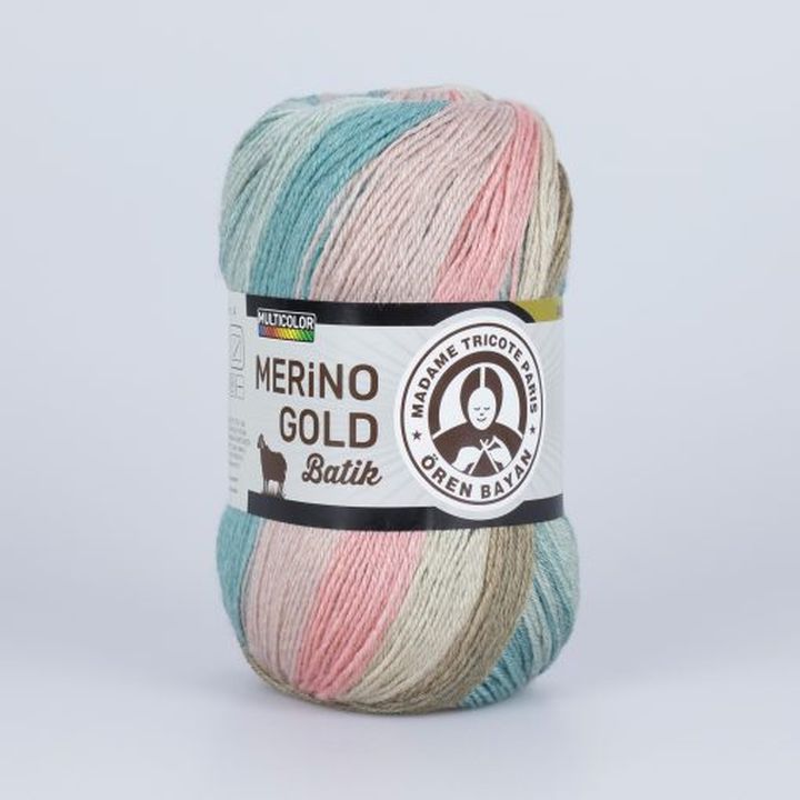Preja za pletenje Madame Tricote Paris Merino Gold Batik 100 g | izberite barvo – pogled 8