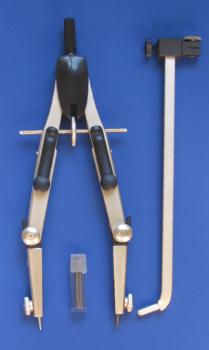 Preprosto nastavljivo šestilo s podaljškom 170 mm