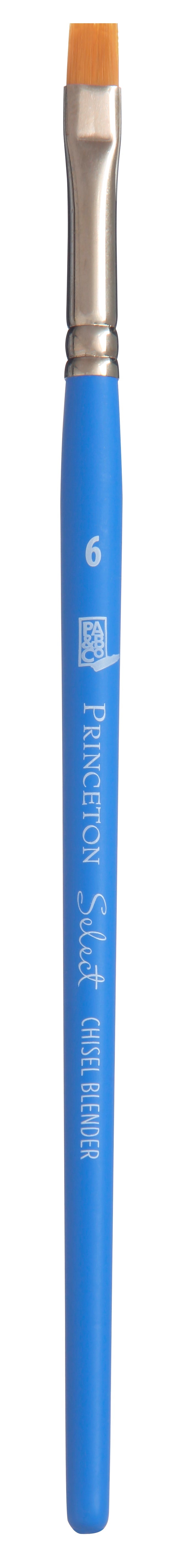 Ploščati umetniški čopič PRINCETON Select Chisel Blender s kratkim ročajem – 6