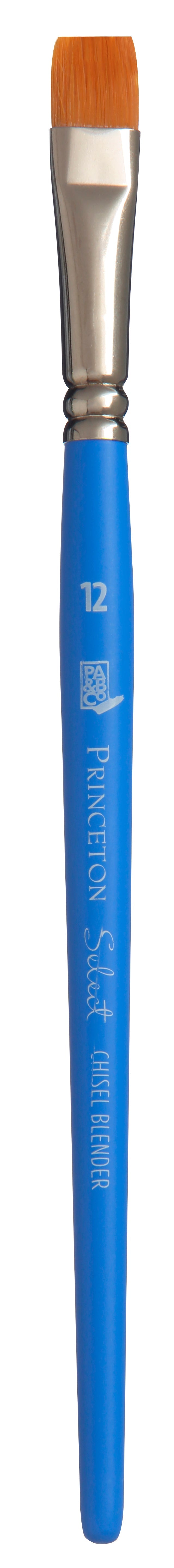 Ploščati umetniški čopič PRINCETON Select Chisel Blender s kratkim ročajem – 12