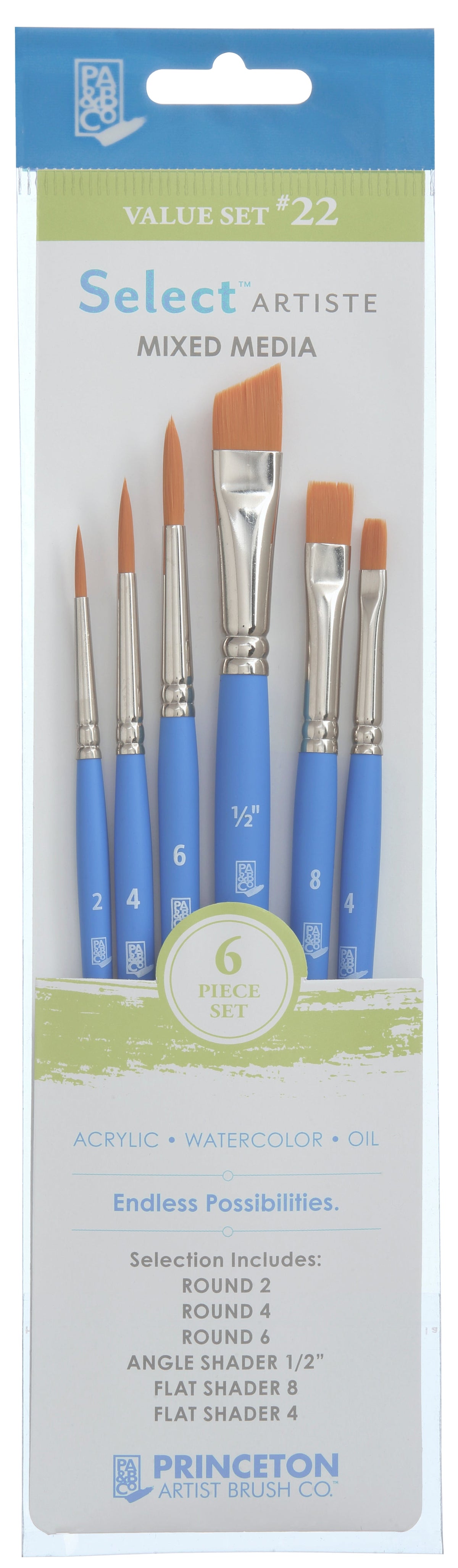 Set univerzalnih čopičev PRINCETON Select – 6 kosov
