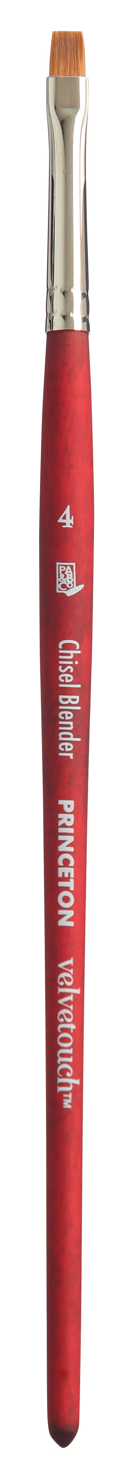 PRINCETON Velvetouch univerzalni čopič Chisel Blender s kratkim ročajem – 4