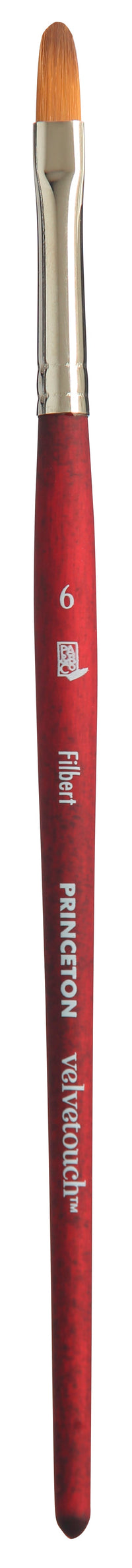 Univerzalni čopič PRINCETON Velvetouch Filbert s kratkim ročajem – 6