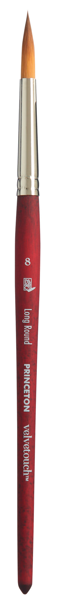 PRINCETON Velvetouch univerzalni okrogli čopič Long Round s kratkim ročajem – 8