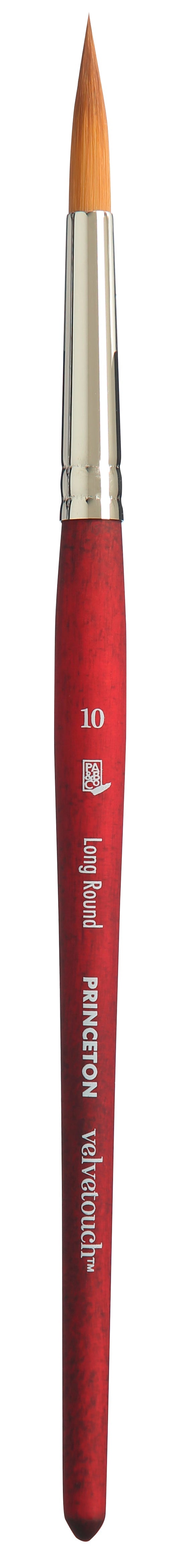 PRINCETON Velvetouch univerzalni okrogli čopič Long Round s kratkim ročajem – 10
