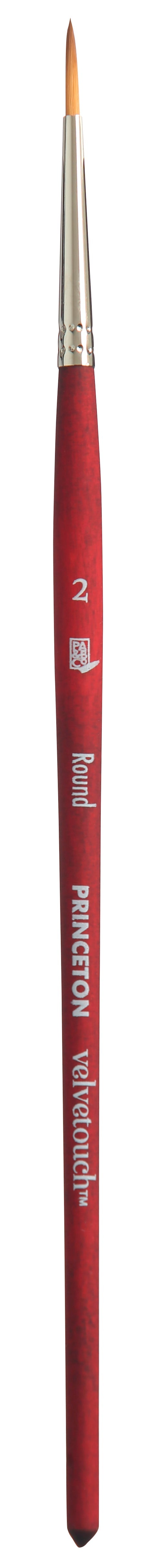 Univerzalni okrogli čopič PRINCETON Velvetouch s kratkim ročajem – 2