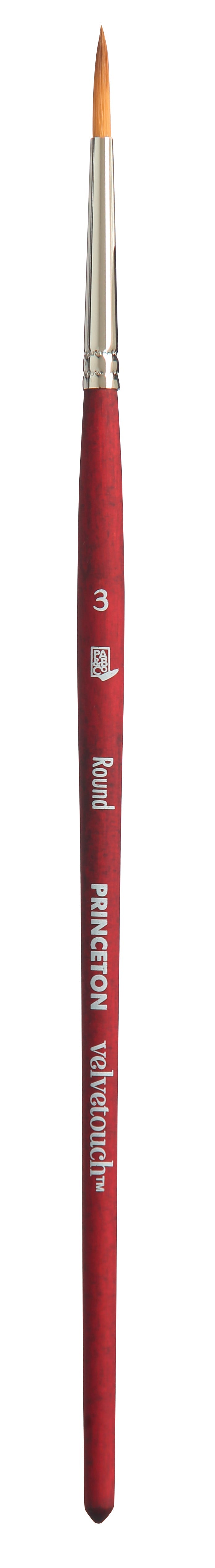 Univerzalni okrogli čopič PRINCETON Velvetouch s kratkim ročajem – 3
