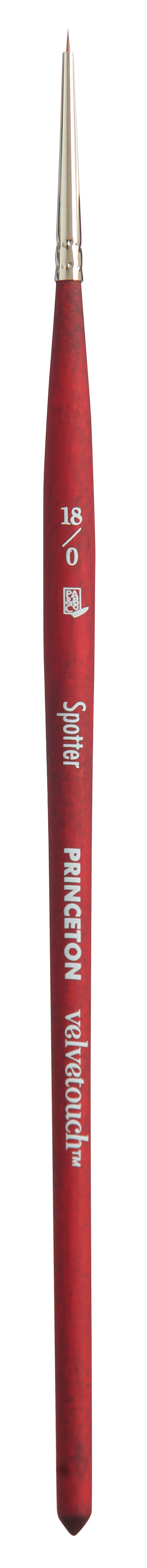 Univerzalni čopič za detajle PRINCETON Velvetouch Spotter s kratkim ročajem – 18/0