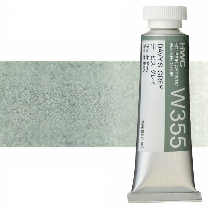 Profesionalne akvarelne barve Holbein Artists 15 ml | beli in črni odtenki — slika 8