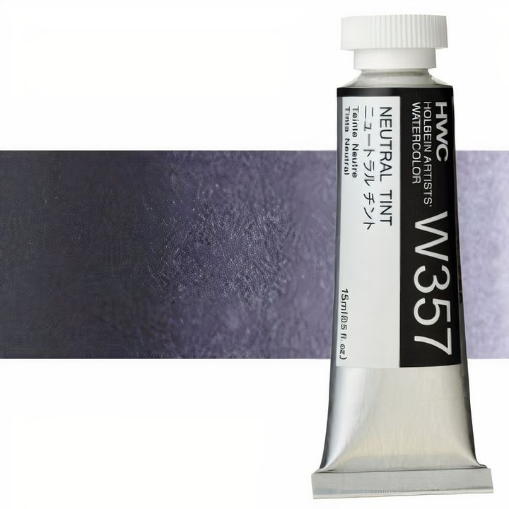 Profesionalne akvarelne barve Holbein Artists 15 ml | beli in črni odtenki — slika 10