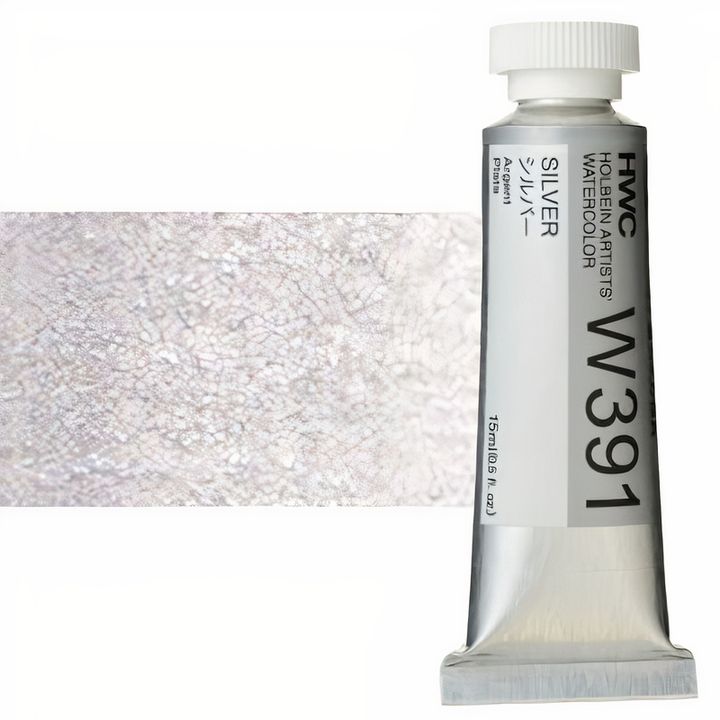 Profesionalne akvarelne barve Holbein Artists 15 ml | zlate in srebrne — slika 2