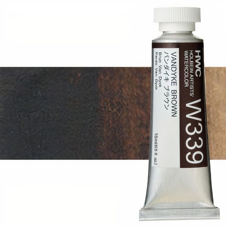 Profesionalne akvarelne barve Holbein Artists 15 ml | rjavi odtenki — slika 11