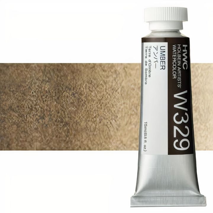 Profesionalne akvarelne barve Holbein Artists 15 ml | rjavi odtenki — slika 3