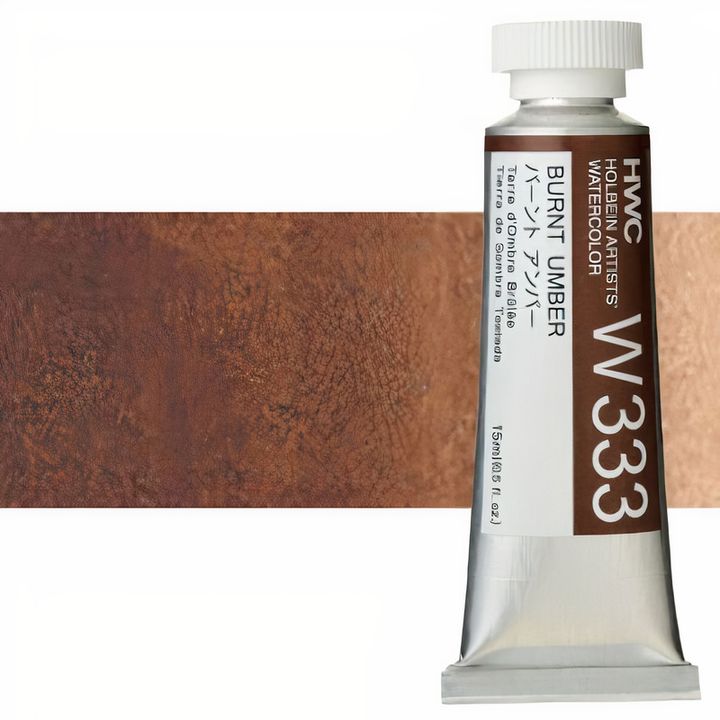 Profesionalne akvarelne barve Holbein Artists 15 ml | rjavi odtenki — slika 7