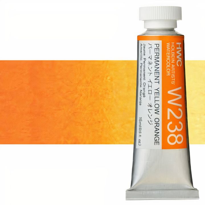Profesionalne akvarelne barve Holbein Artists 15 ml | rumeni odtenki — slika 11