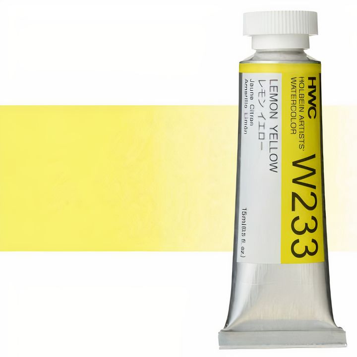 Profesionalne akvarelne barve Holbein Artists 15 ml | rumeni odtenki — slika 6