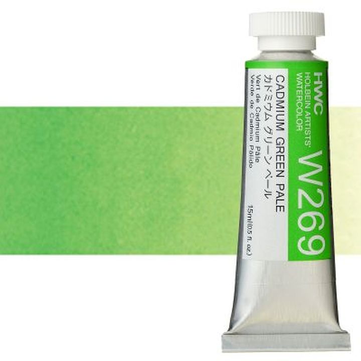 Profesionalne akvarelne barve Holbein Artists 15 ml | zeleni odtenki — slika 12