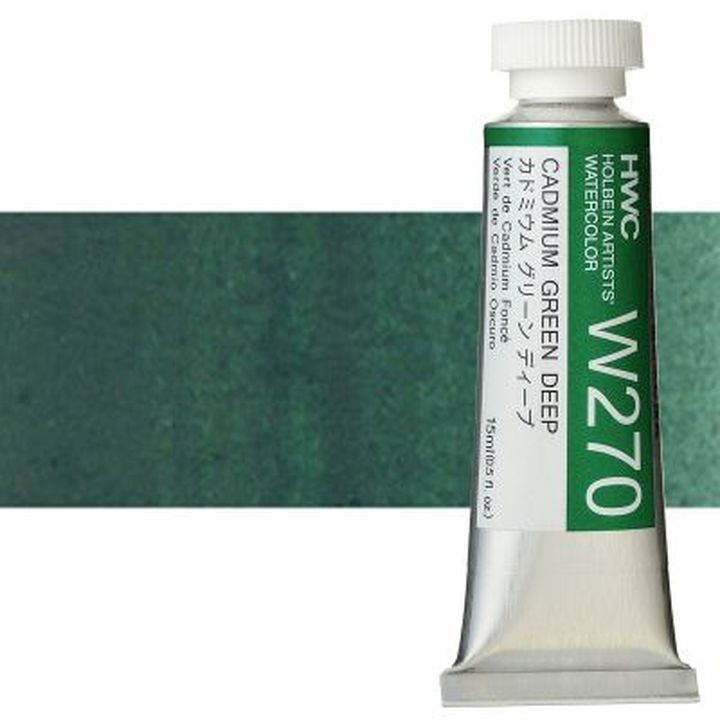Profesionalne akvarelne barve Holbein Artists 15 ml | zeleni odtenki — slika 13