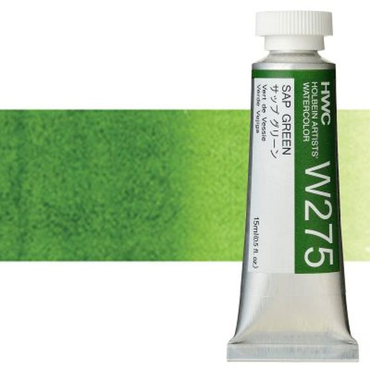 Profesionalne akvarelne barve Holbein Artists 15 ml | zeleni odtenki — slika 16