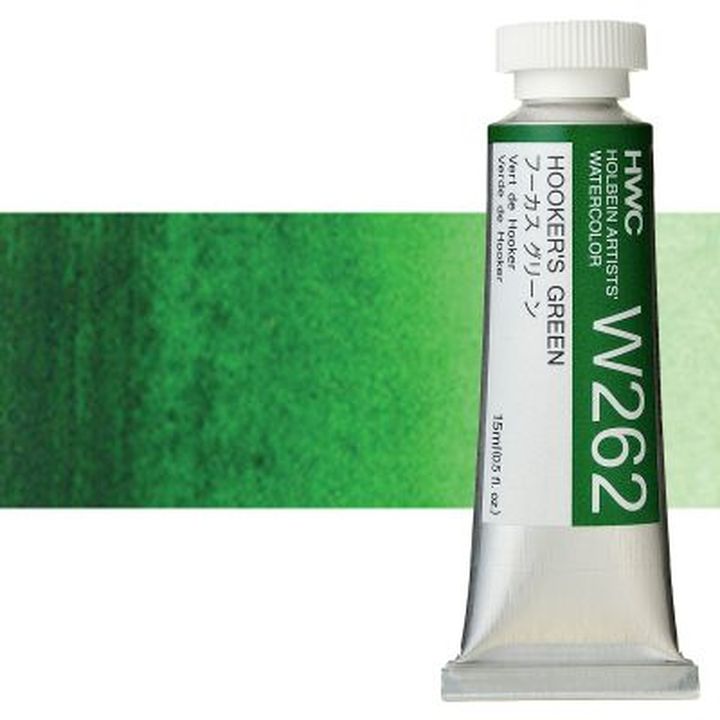 Profesionalne akvarelne barve Holbein Artists 15 ml | zeleni odtenki — slika 6