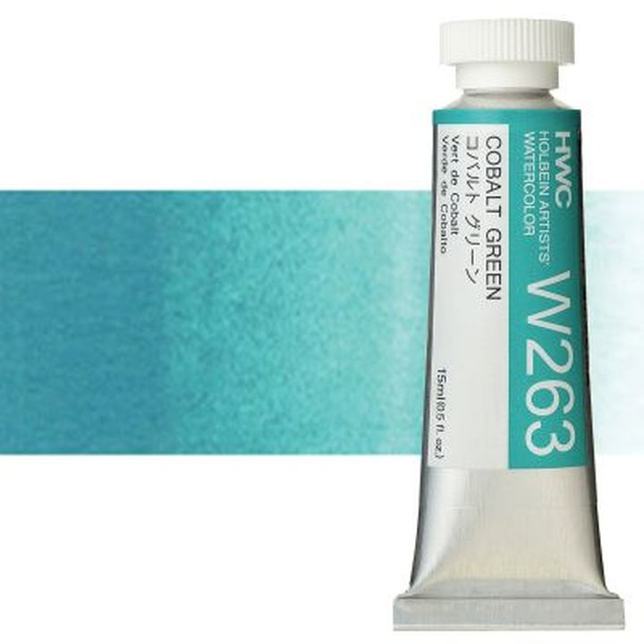 Profesionalne akvarelne barve Holbein Artists 15 ml | zeleni odtenki — slika 7