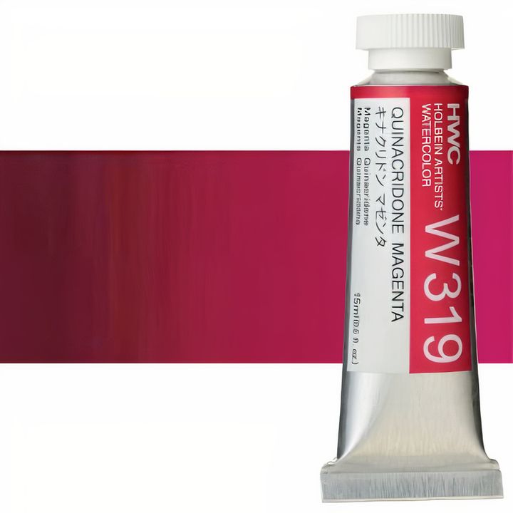 Profesionalne akvarelne barve Holbein Artists 15 ml – kinakridon magenta