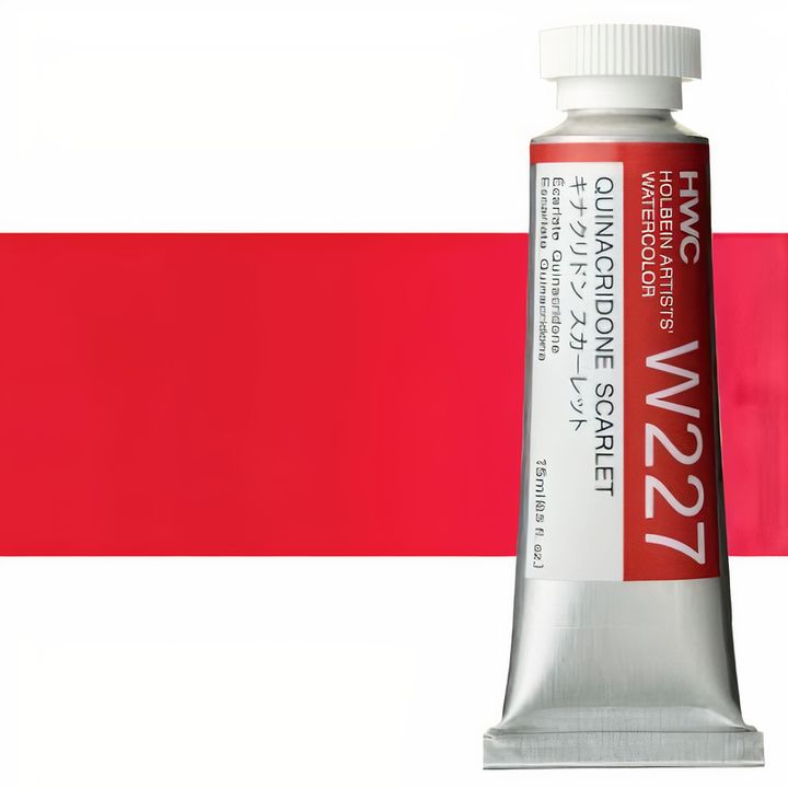 Profesionalne akvarelne barve Holbein Artists 15 ml – kinakridon škrlatna