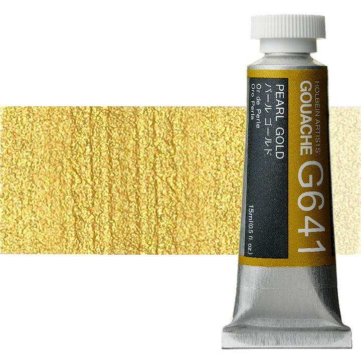 Profesionalne gvaš barve Holbein Artists 15 ml | metalni odtenki — slika 3