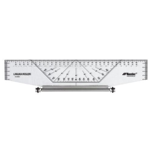 Profesionalno večnamensko ravnilo ROLLER 25 cm - LENIAR