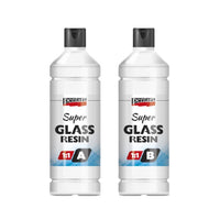 Prozorna smola Super Glass Pentart 1:1 - 250 ml