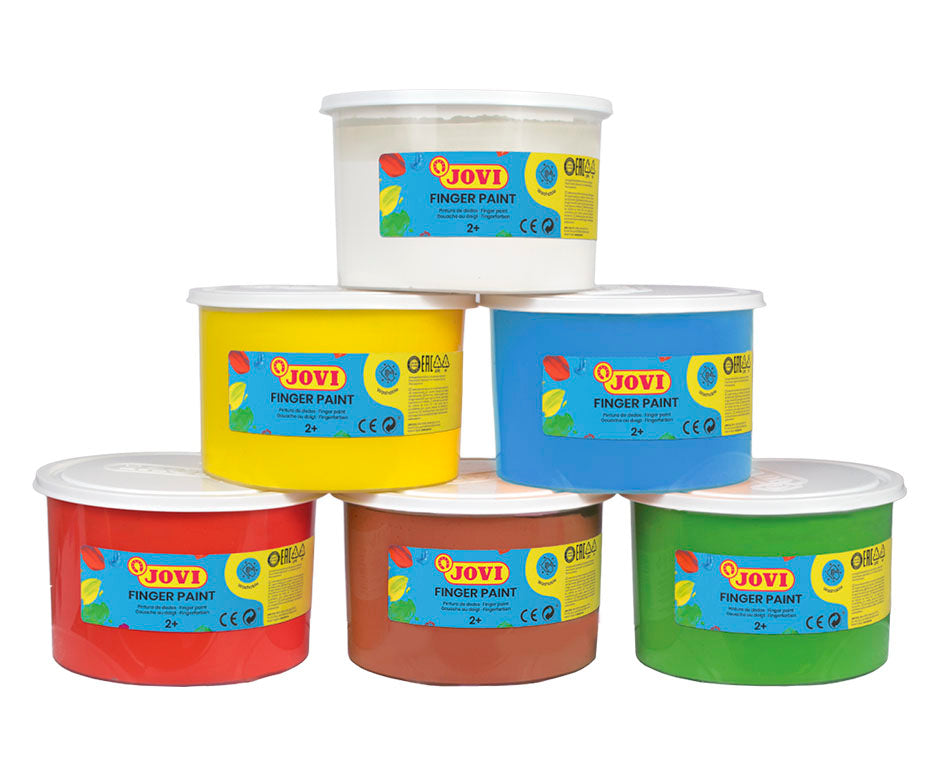 Prstne barve JOVI 6 x 500 ml - set 6 kosov