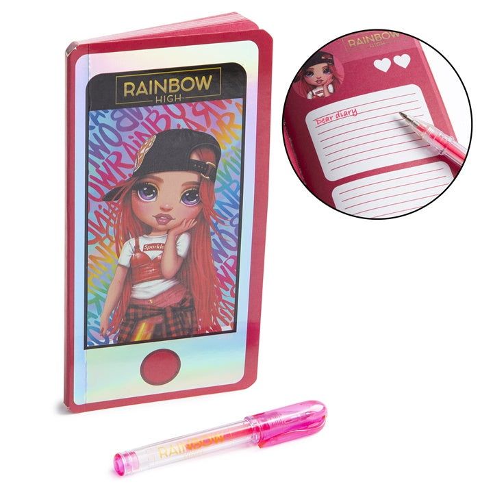 RAINBOW HIGH beležnica v obliki telefona s pisalom – pogled 5