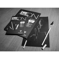 Risalni blok s črnim papirjem CLAIREFONTAINE Carb'On 120 g/m² – 20 listov